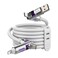 MFish 240W 4in1 Charging Cable with Carrying Case 66FT Fast Charger USBA USBC to USBCLightning for iPhone 17161514 MacBook iPad Samsung S25S24 White 66Ft