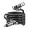 MFish 4in1 USB Charging Cable with Carrying Case 240W Fast Charger Cord USBA Dual USBC to USBCLightning for iPhone 17161514 iPad MacBook More Rich Black