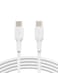 Belkin USBC to USBC Fast Charging Cable 2M66ft for iPhone 16 iPhone 16 Pro iPhone 16 Pro Max Galaxy S25 S24 Note Pixel iPad Pro Nintendo Switch 2 Carplay More White