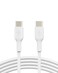 Belkin USBC to USBC Fast Charging Cable 2M66ft for iPhone 16 iPhone 16 Pro iPhone 16 Pro Max Galaxy S25 S24 Note Pixel iPad Pro Nintendo Switch 2 Carplay More White