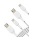 Belkin BoostCharge Braided USBC to USBA Charging Cable 33ft1M for iPhone 17 16 Series Samsung Galaxy S25 Series Google Pixel 10 iPad Pro Nintendo Switch 2 Carplay More White 2Pack