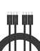 Belkin USB C to USB C Cable 2Pack 66ft 240W USBC to USBC Cable iPhone Charger Cord Soft Braided Flexible for iPhone 17 Galaxy S25 Pixel 10 MacBook Chromebook iPad Pro Switch Black