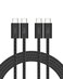 Belkin USB C to USB C Cable 2Pack 66ft 240W USBC to USBC Cable iPhone Charger Cord Soft Braided Flexible for iPhone 17 Galaxy S25 Pixel 10 MacBook Chromebook iPad Pro Switch Black