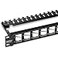 TRENDnet 24Port Blank Angled Keystone Shielded 1U Patch Panel TCKP24SA STP Cat6A Cat5 Cat5e Cat6 19 Rackmount Design Black