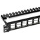 TRENDnet 24Port Blank Angled Keystone Shielded 1U Patch Panel TCKP24SA STP Cat6A Cat5 Cat5e Cat6 19 Rackmount Design Black