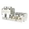 AMPCOM 5Pack RJ45 CAT 7 ToolLess STP Shielded Keystone Jack SelfLocking Cat7 Keystone Zinc Alloy Module Adapter No PunchDown Tool Required Coupler for Wall Plate