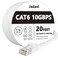 Jadaol Cat 6 Ethernet Cable 20 ft 10Gbps Support Cat8 Cat7 Network Flat RJ45 LAN Patch Cable HighSpeed Wired Internet Cable for Router Modem Switch Gaming Consoles PC Streaming Devices White