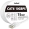 Jadaol Cat 6 Ethernet Cable 75 ft 10Gbps Support Cat8 Cat7 Network Flat RJ45 LAN Patch Cable HighSpeed Wired Internet Cable for Router Modem Switch Gaming Consoles PC Streaming Devices White