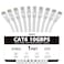 Jadaol Cat 6 Ethernet Cable 1ft 10Pack 10Gbps Support Cat8 Cat7 Network Flat High Speed LAN Internet Patch Cables Short Ethernet Cables for Router Modem Switch PC Laptop Gaming Console White