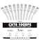 Jadaol Cat 6 Ethernet Cable 1ft 10Pack 10Gbps Support Cat8 Cat7 Network Flat High Speed LAN Internet Patch Cables Short Ethernet Cables for Router Modem Switch PC Laptop Gaming Console White