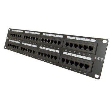 VC VERTICAL CABLE Vertical Cable Cat6 48 Port 19 Horizontal Rackmount 2U Patch Panel