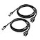 Cable Matters 10Gbps 2Pack Shielded Cat 6 Ethernet Extension Cable 6ft Shielded Ethernet Extender Cat6 Extension Cable