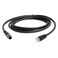 HangTon Connect HangTon Ethernet Cable M12 DCode 4 Pin to RJ45 Cat6 Shielded Waterproof Flexible Network Cable for Fieldbus PLC Vison Sensor 1m