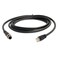HangTon Connect HangTon Ethernet Cable M12 DCode 4 Pin to RJ45 Cat6 Shielded Waterproof Flexible Network Cable for Fieldbus PLC Vison Sensor 1m