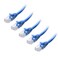 Cable Matters 10Gbps 5Pack Snagless Cat 6 Ethernet Cable 5ft Cat 6 Cable Cat6 Cord Ethernet Cord Blue
