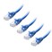 Cable Matters 10Gbps 5Pack Snagless Cat 6 Ethernet Cable 5ft Cat 6 Cable Cat6 Cord Ethernet Cord Blue