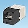 Panduit MiniCom TX6 Plus GigaChannel Cat6 jack RJ45 connector screw terminal copper black box of 50