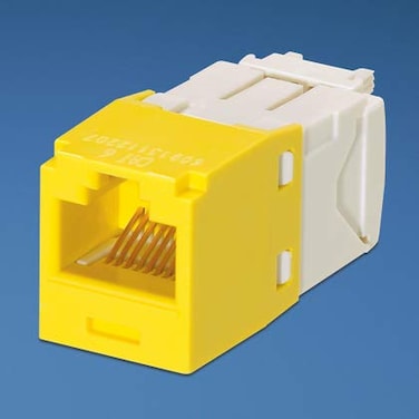 Panduit MiniCom TX6 Plus GigaChannel Cat6 Jack Yellow Box of 50 CJ688TGYL