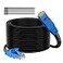 Adoreen Cat 6 Outdoor Ethernet Cable 250 Ft Black High Speed Heavy Duty Long Internet Network Cable for POE Camera Cat 5 5e RJ45 LAN Patch Cable Cord Sturdy Waterproof Direct Burial25 Ties