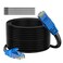 Adoreen Cat 6 Outdoor Ethernet Cable 250 Ft Black High Speed Heavy Duty Long Internet Network Cable for POE Camera Cat 5 5e RJ45 LAN Patch Cable Cord Sturdy Waterproof Direct Burial25 Ties