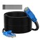 Adoreen Cat 6 Outdoor Ethernet Cable 250 Ft Black High Speed Heavy Duty Long Internet Network Cable for POE Camera Cat 5 5e RJ45 LAN Patch Cable Cord Sturdy Waterproof Direct Burial25 Ties