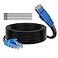 Adoreen Cat 6 Outdoor Ethernet Cable 30 Ft Black High Speed Heavy Duty Long Internet Network Cable for POE Camera Cat 5 5e RJ45 LAN Patch Cable Cord Sturdy Waterproof Direct Burial25 Ties