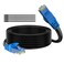 Adoreen Cat 6 Outdoor Ethernet Cable 30 Ft Black High Speed Heavy Duty Long Internet Network Cable for POE Camera Cat 5 5e RJ45 LAN Patch Cable Cord Sturdy Waterproof Direct Burial25 Ties