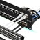 Rapink Patch Panel 48 Port Cat7 with Inline Keystone 10G Support Coupler Patch Panel STP Shielded 19Inch with Removable Back Bar 2U Network Panel for Cat7 Cat6 Cat6A Cat5e Cabling