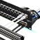 Rapink Patch Panel 48 Port Cat7 with Inline Keystone 10G Support Coupler Patch Panel STP Shielded 19Inch with Removable Back Bar 2U Network Panel for Cat7 Cat6 Cat6A Cat5e Cabling