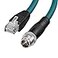 ZBLZGP M12 8 Position XCode Male to RJ45 Cat7e Ethernet Shielded Cable High Speed Network for Cognex Industrial Camera 1M