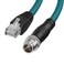 ZBLZGP M12 8 Position XCode Male to RJ45 Cat7e Ethernet Shielded Cable High Speed Network for Cognex Industrial Camera 1M