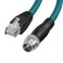 ZBLZGP M12 8 Position XCode Male to RJ45 Cat7e Ethernet Shielded Cable High Speed Network for Cognex Industrial Camera 1M