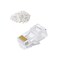 CableCreation Cat6 RJ45 Connectors 100PACK Cat6 RJ45 Ends Ethernet Cable Crimp Connectors UTP Network Plug for Solid Wire and Standard Cable Transparent