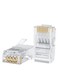 CableCreation Cat6 RJ45 Connectors 100PACK Cat6 RJ45 Ends Ethernet Cable Crimp Connectors UTP Network Plug for Solid Wire and Standard Cable Transparent