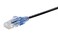 Monoprice Cat6A Ethernet Patch Cable Snagless RJ45 550Mhz 10G UTP Pure Bare Copper Wire 30AWG 5Pack 1 Feet Black SlimRun Series