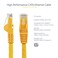 StarTech.com StarTech 25ft CAT6 Ethernet Cable Yellow CAT 6 Gigabit Ethernet Wire 250Mhz 100W PoE RJ45 UTP Category 6 Network Patch Cord Snagless N6PATCH25YL