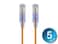 Monoprice Cat6A Ethernet Patch Cable 7 Feet Blue Network Internet Cord RJ45 550Mhz UTP Pure Bare Copper Wire 10G 30AWG 5Pack SlimRun Series