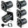 PENGLIN 5PCS DType RJ45 CAT6A Coupler Shielded RJ45 Panel Mount ConnectorEthernet Feed Thru Coupler FemaleFemale Compatible with CAT6ACAT6CAT5ECAT5