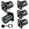 PENGLIN 5PCS DType RJ45 CAT6A Coupler Shielded RJ45 Panel Mount ConnectorEthernet Feed Thru Coupler FemaleFemale Compatible with CAT6ACAT6CAT5ECAT5