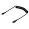 StarTech.com StarTechcom 1m 3ft USB C to Lightning Cable MFi Coiled iPhone Charger Cable Black Durable TPE Jacket Aramid Fiber Heavy Duty Coil Lightning Cable RUSB2CLT1MBC