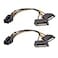 Cable Matters 2Pack 6 Pin PCIe to Dual SATA Power Cable 4 Inches 2X SATA to 6 Pin PCIe