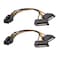 Cable Matters 2Pack 6 Pin PCIe to Dual SATA Power Cable 4 Inches 2X SATA to 6 Pin PCIe