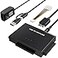 ULXUUUN Hard Drive Reader USB 30 to SATA IDE Adapter IDE SATA to USB Type C External Data Recovery Converter Kit for Universal 25 35 HDD SSD Hard Drive Disk with 12V2A Power Adapter