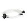 Phanteks 8 to 8 62 Pin VGA Premium Sleeved Extension Cable 1968 Length WhitePHCB8VWT