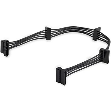 StarTech.com StarTechcom 157 in 400 mm SATA Power Splitter Adapter Cable MF 4x Serial ATA Power Cable Splitter PYO4SATA