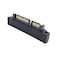 cablecc Right Angled 90 Degree SATA 22Pin 715 Male to SATA 22P Female Extension Convertor Adapter
