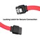 CableCreation SATA III Cable 5Pack 18inch SATA III 60 Gbps 7pin Female to Female Data Cable with Locking Latch Red