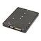 JSER BM Key Socket 2 M2 NGFF SATA SSD to 25 SATA Adapter Card Adapter with Black Metal Case