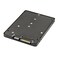 JSER BM Key Socket 2 M2 NGFF SATA SSD to 25 SATA Adapter Card Adapter with Black Metal Case