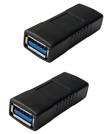 Posdou USB 30 Female to Female Extension Connector Adapter 2 Pack